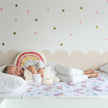 Hygge Sheets Bed Pad with Wings | Rainbows | Mattress Protector