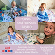 Hygge Sheets Bed Pad with Wings | Rainbows | Mattress Protector