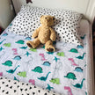 Hygge Sheets Bed Pad with Wings | Dinosaurs | Mattress Protector